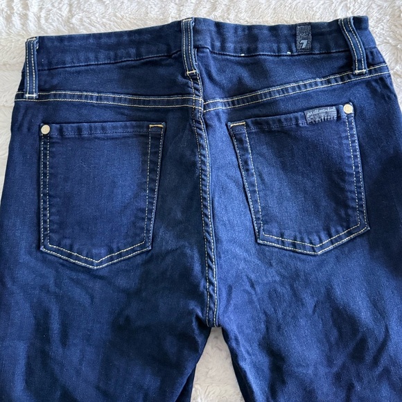 7 For All Mankind Deep Indigo Skinny Jeans - Picture 4 of 5